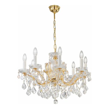 Kolarz 3149.88.3.KoT - Krištáľový luster na reťazi MARIA LOUISE 8xE14/40W/230V 24K zlato