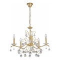 Kolarz 3234.85.3.KoT - Krištáľový luster na reťazi CARMEN 5xE14/60W/230V 24K zlato
