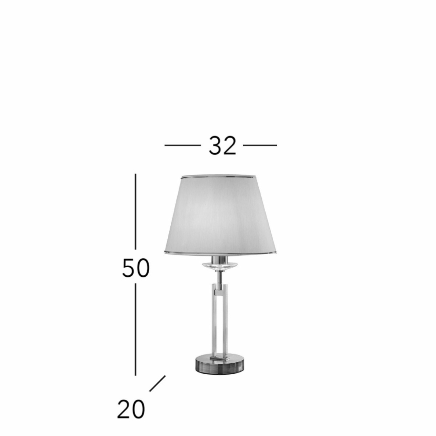 Kolarz 330.71.8C - Krištáľová stolná lampa IMPERIAL 1xE27/60W/230V zlatá/béžová