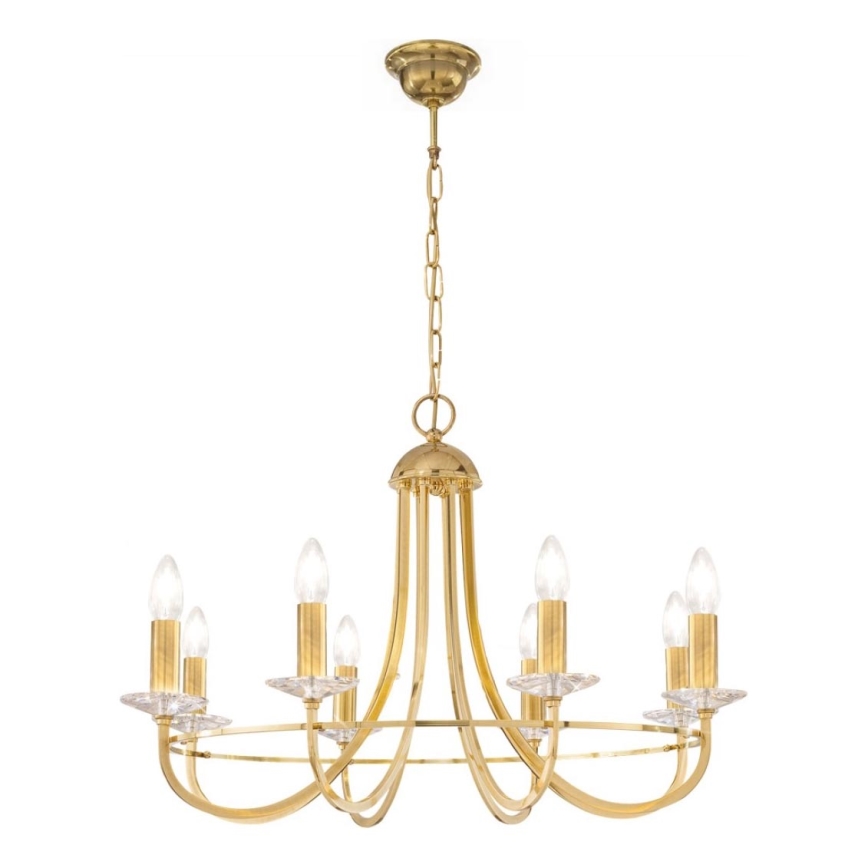Kolarz 330.88.8C - Krištáľový luster na reťazi IMPERIAL 8xE14/60W/230V zlatá