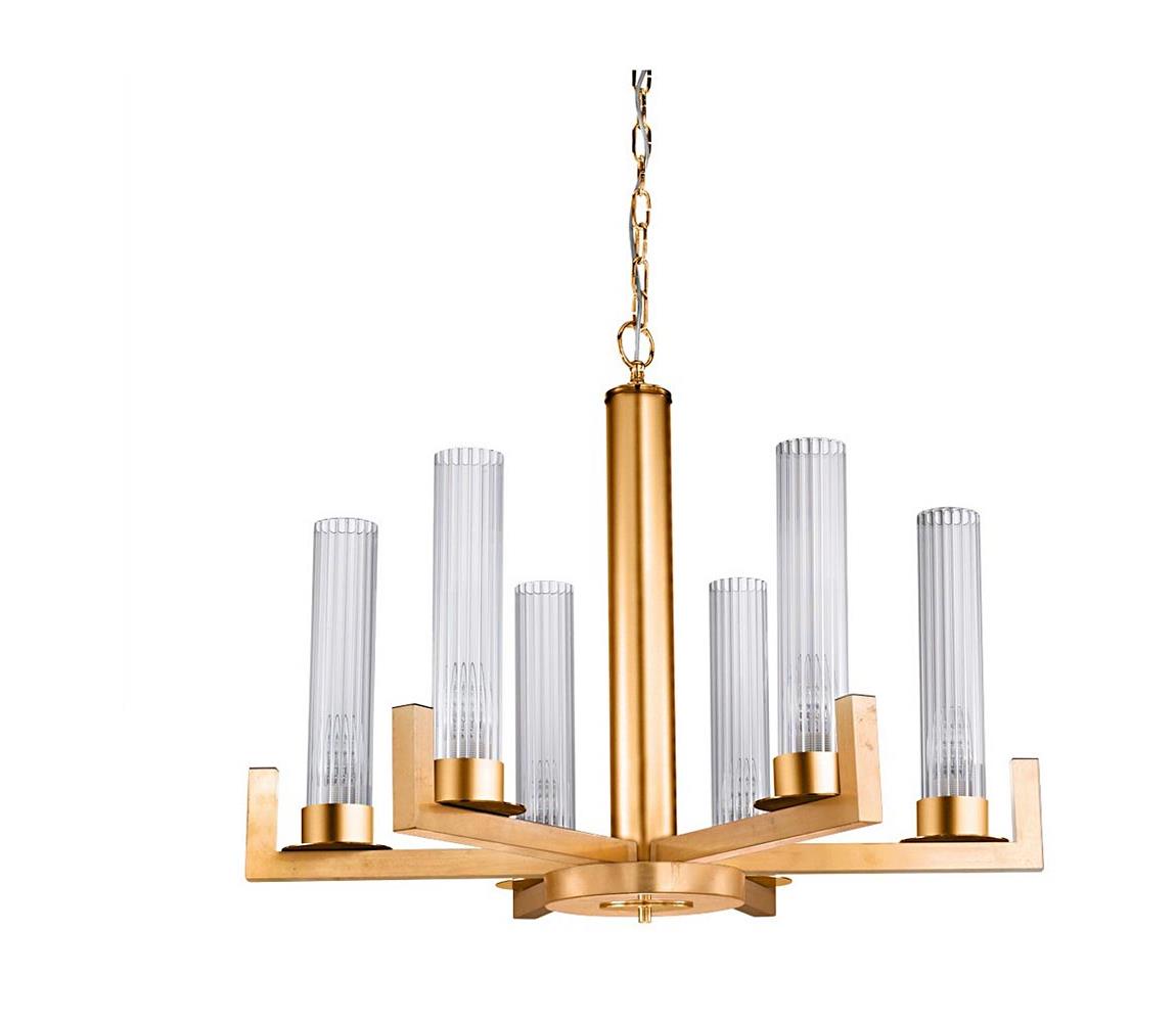 Kolarz 6009.80630 - Luster na reťazi RAGGIO 6xE14/25W/230V 24K zlato 6009.80630