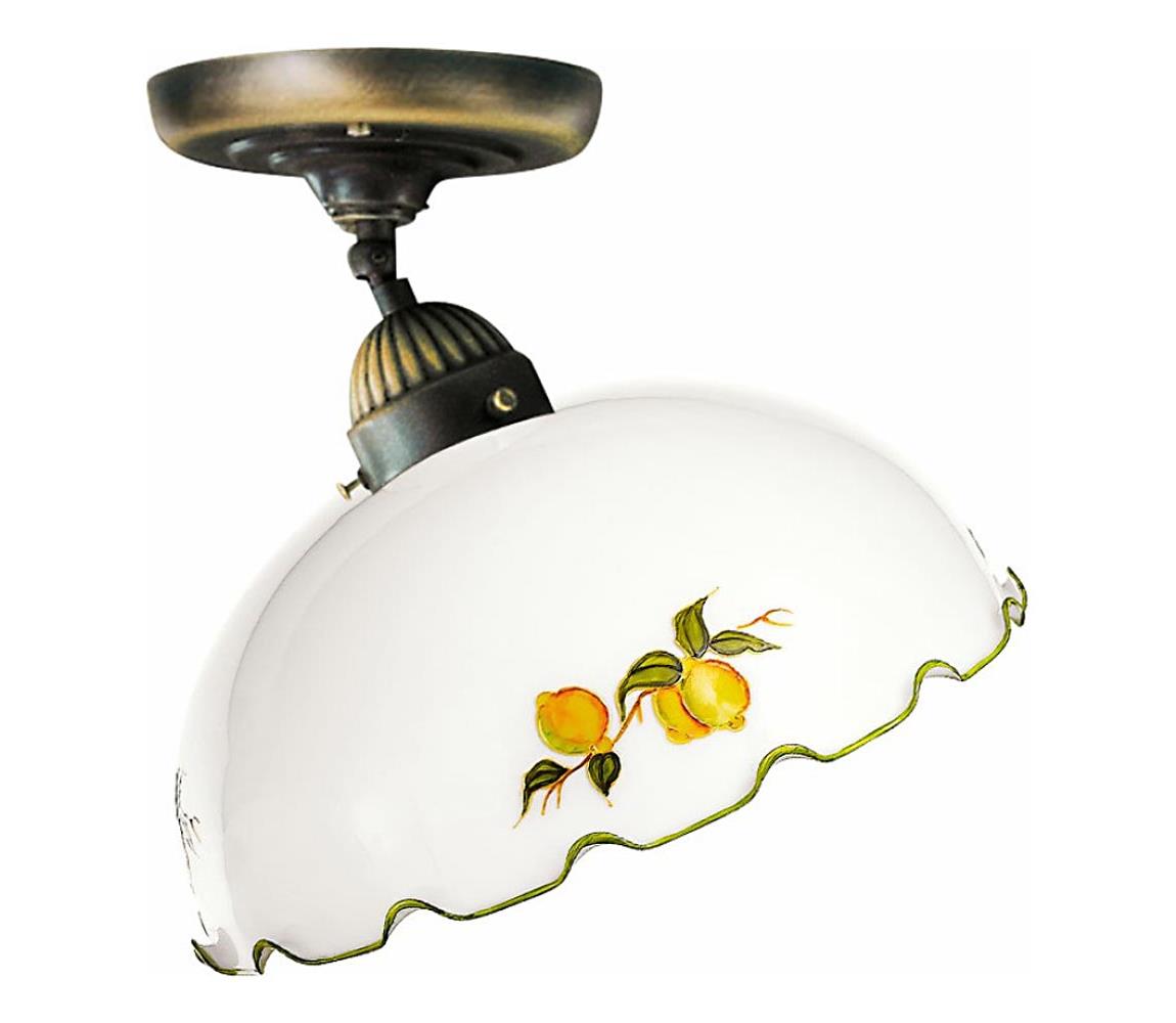 Kolarz 731.10.117 - Prisadené stropné svietidlo NONNA 1xE27/75W/230V, priemer 30 cm, s motívom citrónov 731.10.117