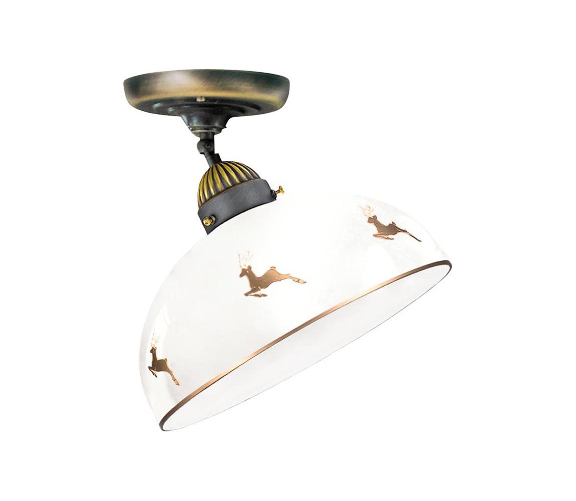 Kolarz 731.10.150- Prisadený luster NONNA 1×E27/75W/230V, priemer 20 cm, jelení rose gold 731.10.150