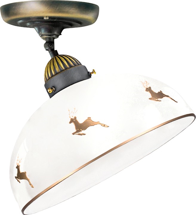 Kolarz 731.10.151 - Prisadený luster NONNA 1xE27/75W/230V, priemer 30 cm, jelení ružové zlato