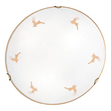 Kolarz 731.12.4.150 - Nástenné svietidlo NONNA 2xE27/60W/230V priemer 40 cm jeleňí ružové zlato