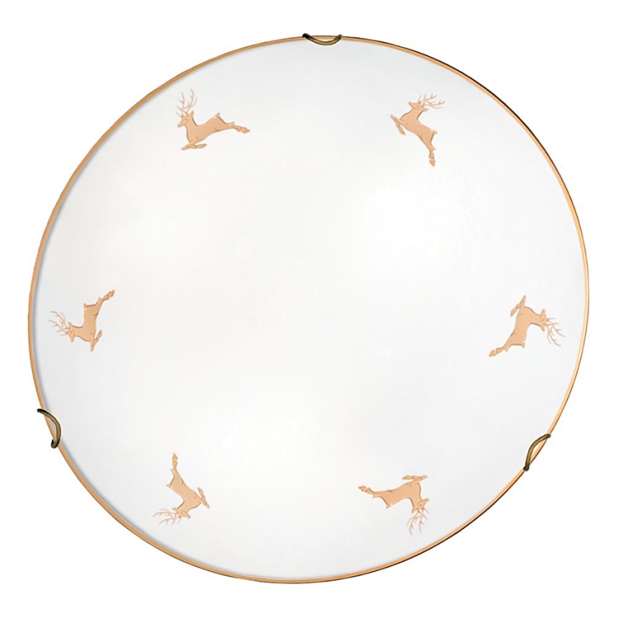 Kolarz 731.12.4.150 - Nástenné svietidlo NONNA 2xE27/60W/230V priemer 40 cm jeleňí ružové zlato