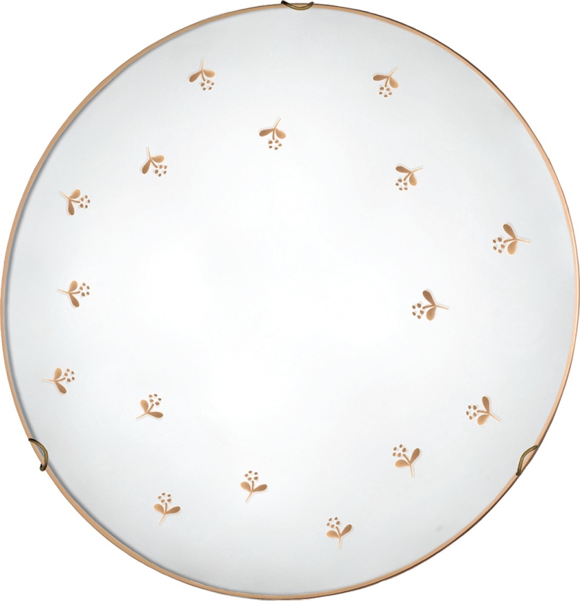 Kolarz 731.13.4.160 - Nástenné svietidlo NONNA 3xE27/60W/230V pr. 50 cm, kvetinový motív, ružové zlato