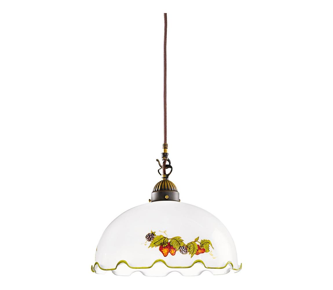 Kolarz 731.30.114 - Závesný luster na lanku NONNA 1xE27/75W/230V, Ø 30 cm, vínová/jahodová 731.30.114