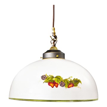 Kolarz 731.30.121 - Luster na lanku NONNA 1xE27/75W/230V pr. 20 cm víno/jahody