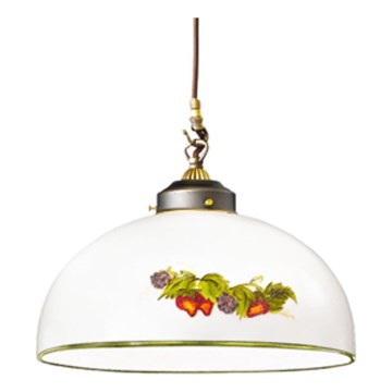 Kolarz 731.30.136 - Luster na lanku NONNA 1xE27/75W/230V pr. 30 cm víno/jahody