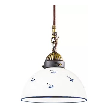 Kolarz 731.30.16 - Luster na lanku NONNA 1xE27/75W/230V pr. 20 cm modrá
