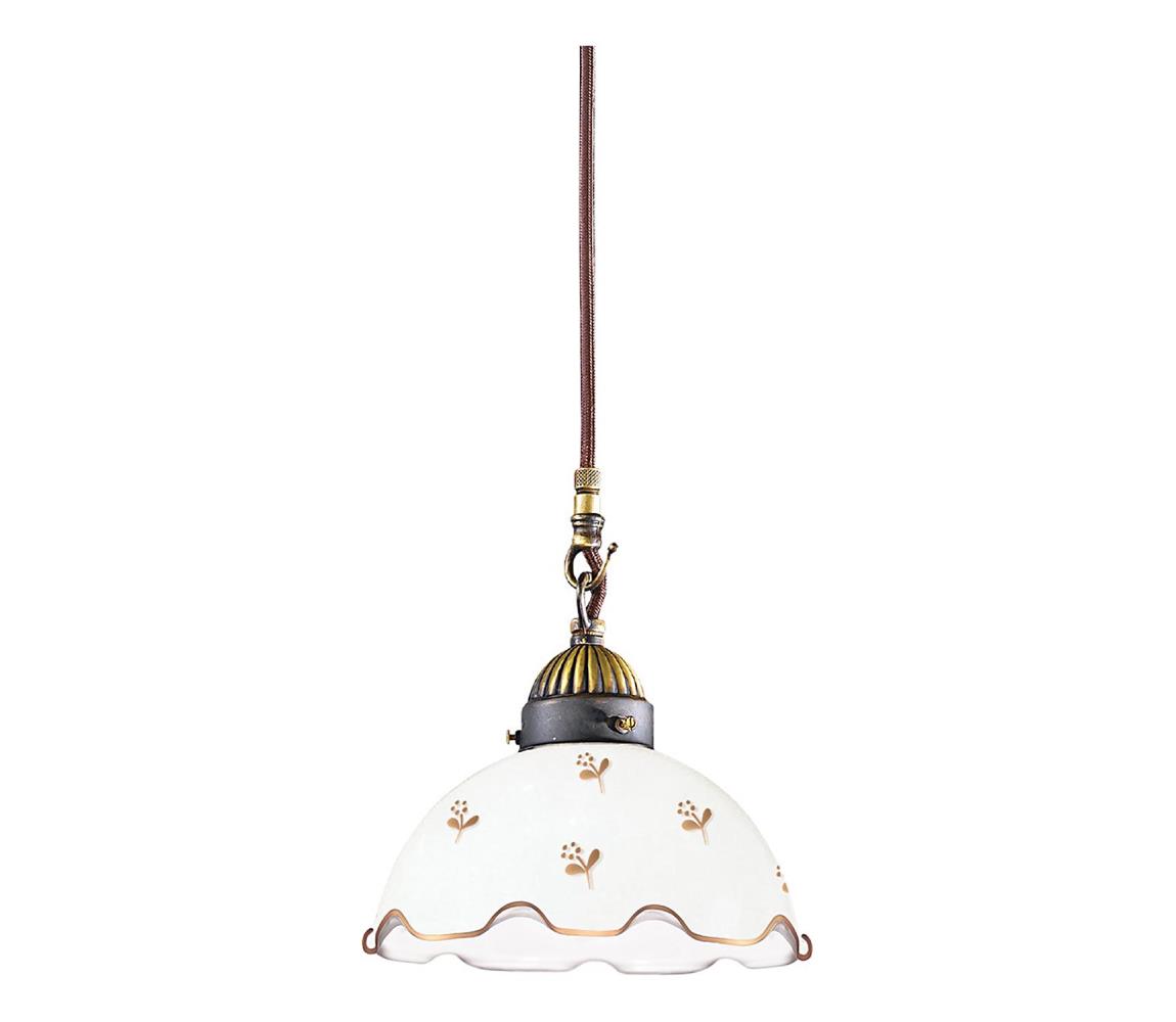 Kolarz 731.30.160 - Závesný luster na lane NONNA, 1xE27/75W/230V, priemer 20 cm, kvetinový, ružové zlato 731.30.160