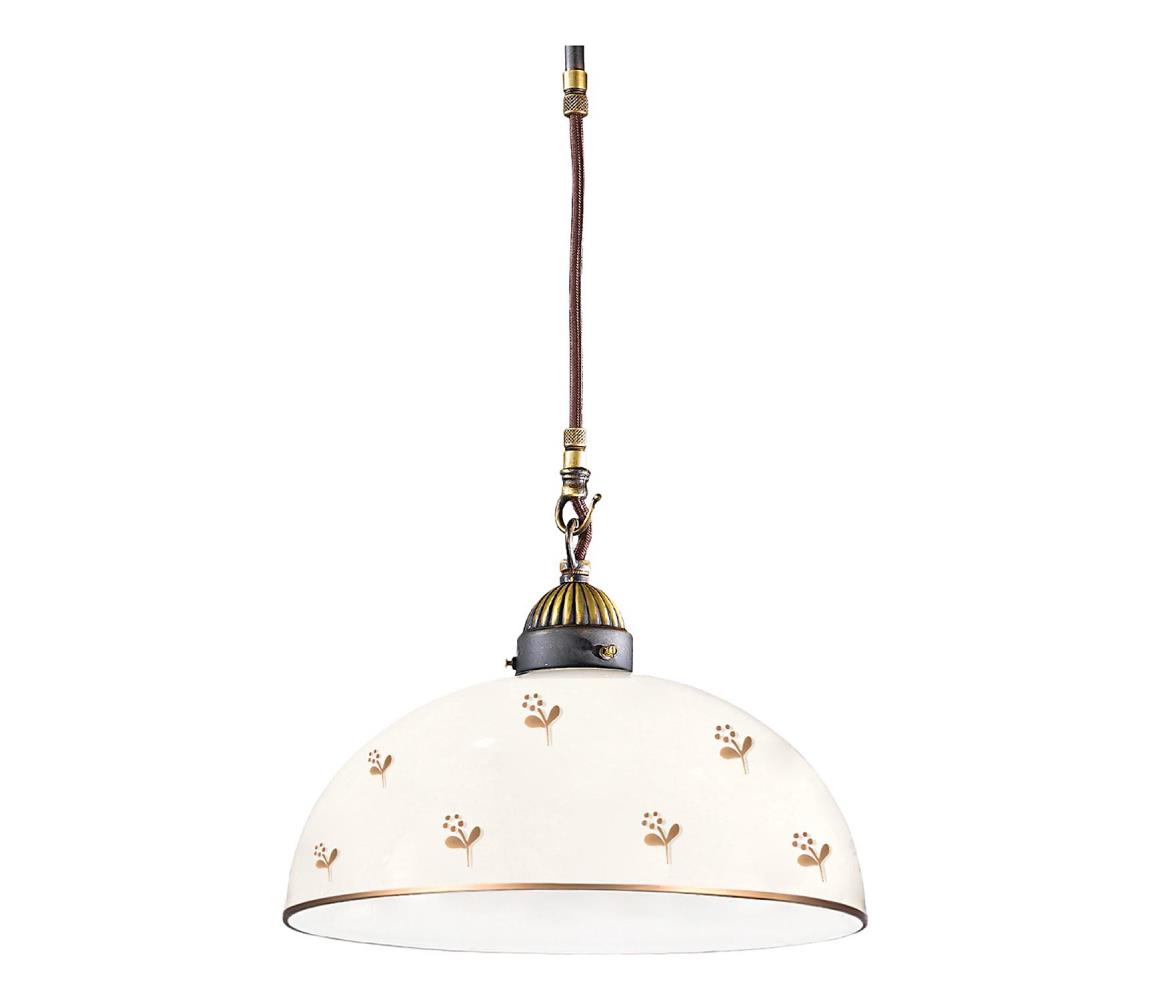 Kolarz 731.30.171 - Prívesný luster s lankom NONNA 1xE27/75W/230V, priemer 30 cm, kvetinový, ružové zlato 731.30.171