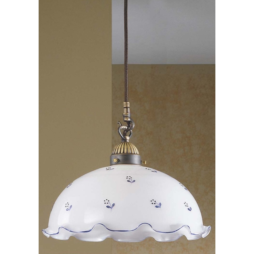 Kolarz 731.30.25 - Luster na lanku NONNA 1xE27/75W/230V modrá