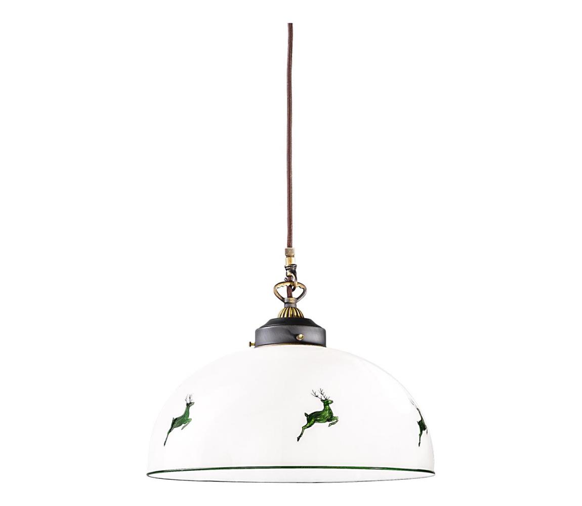 Kolarz Kolarz 731.32.102 - Luster na lanku NONNA 1xE27/75W/230V pr. 36 cm jelene zelená