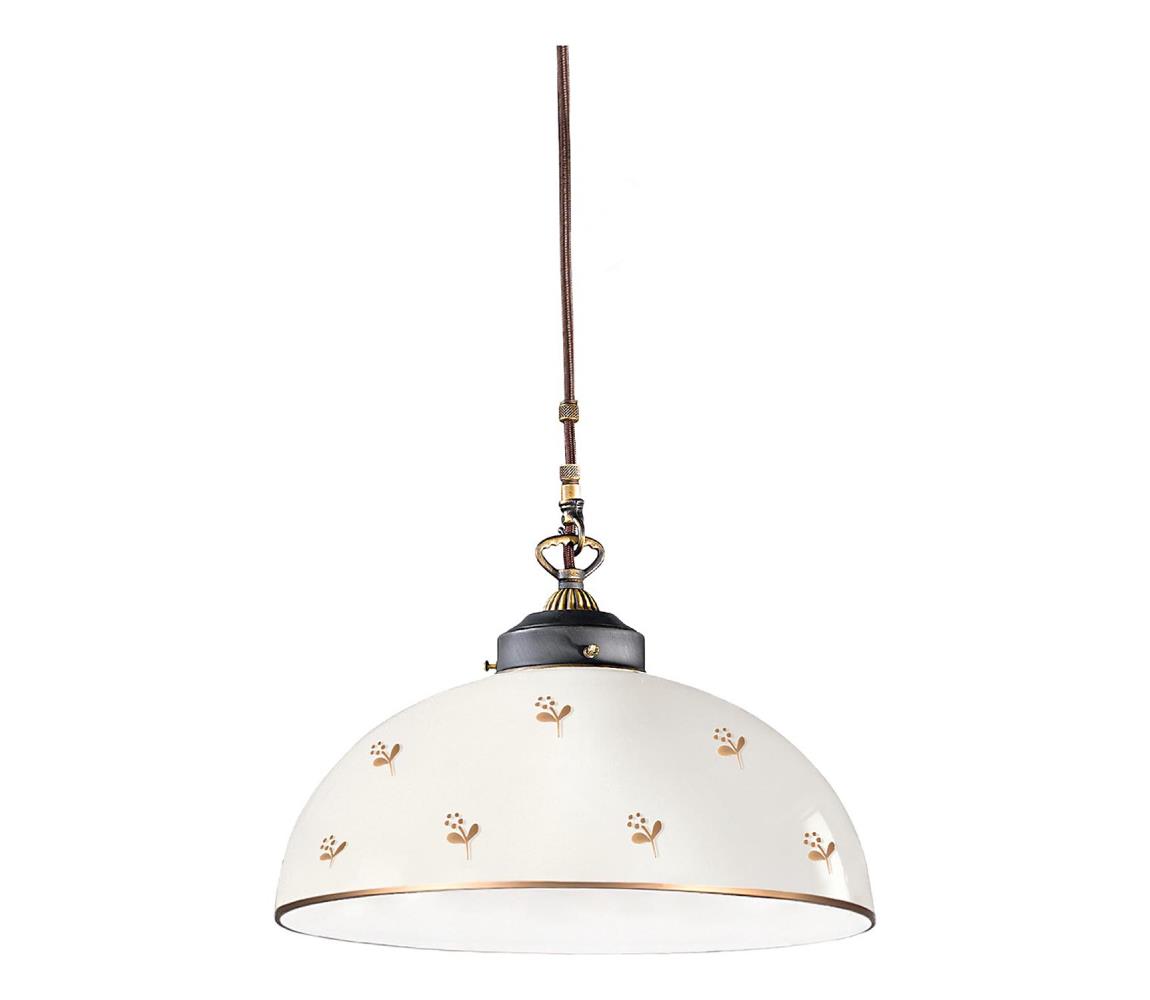 Kolarz 731.32.172 - Luster na lanku NONNA 1xE27/75W/230V, priemer 36 cm, kvetinový dizajn, ružové zlato 731.32.172