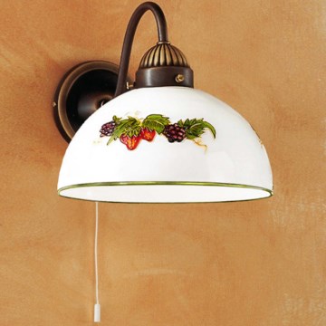 Kolarz 731.61.121 - Nástenná lampa NONNA 1xE27/75W/230V víno/jahody