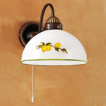 Kolarz 731.61.126 - Nástenná lampa NONNA 1xE27/75W/230V citróny