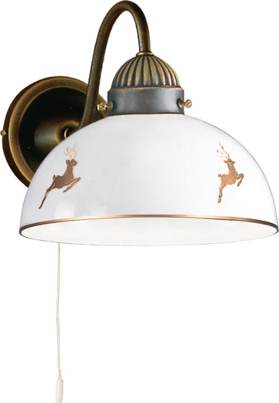 Kolarz 731.61.150 - Nástenné svietidlo NONNA 1xE27/75W/230V jelení ružové zlato