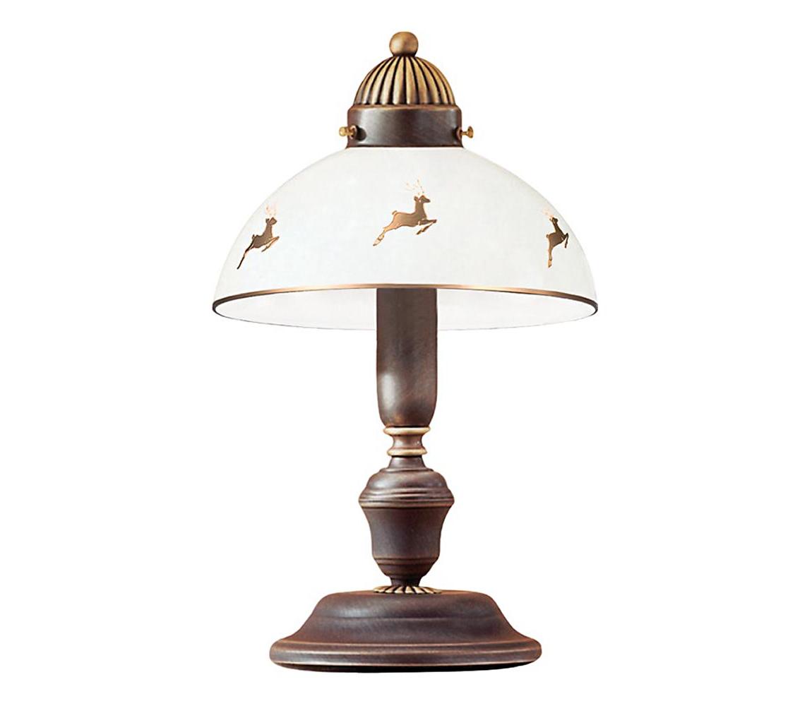 Kolarz 731.73.150 - Stolová lampa NONNA 1xE27/75W/230V s motívom jelena, ružové zlato 731.73.150