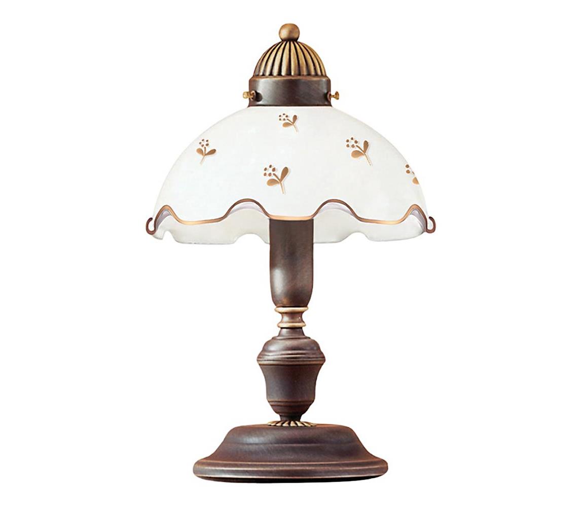Kolarz 731.73.160 - Stolná lampa NONNA 1xE27/75W/230V s motívom kvetín, ružové zlato 731.73.160