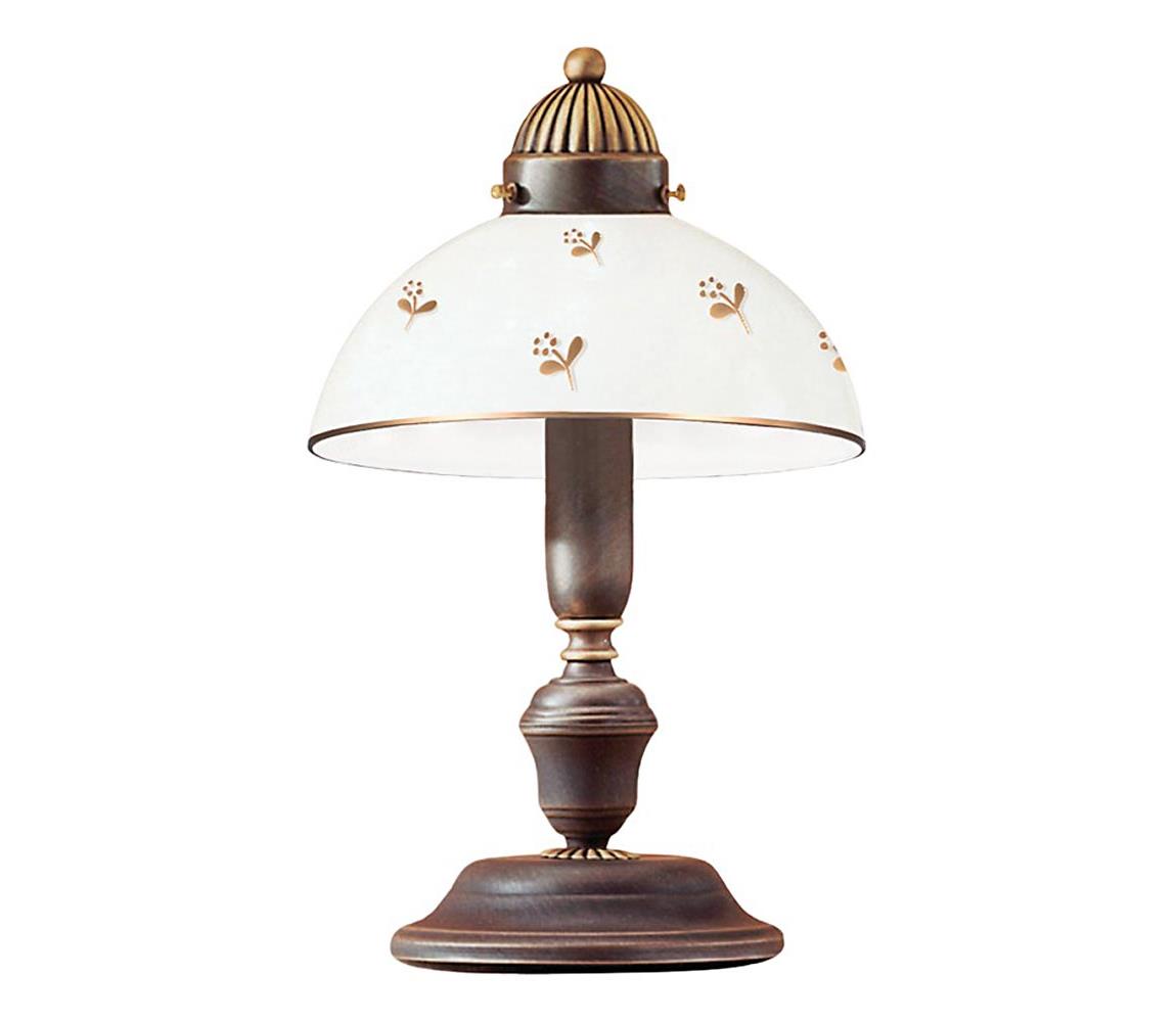 Kolarz 731.73.170 - Stolná lampa NONNA 1xE27/75W/230V, kvetinový vzor, ružové zlato 731.73.170