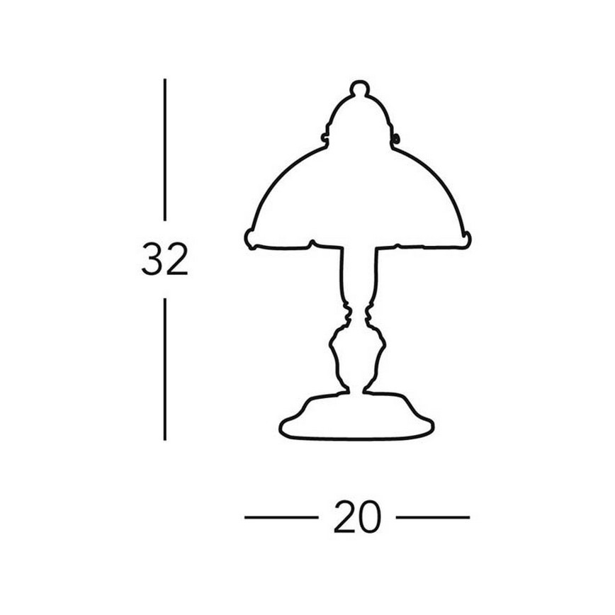 Kolarz 731.73.53 - Stolná lampa NONNA 1xE14/60W/230V