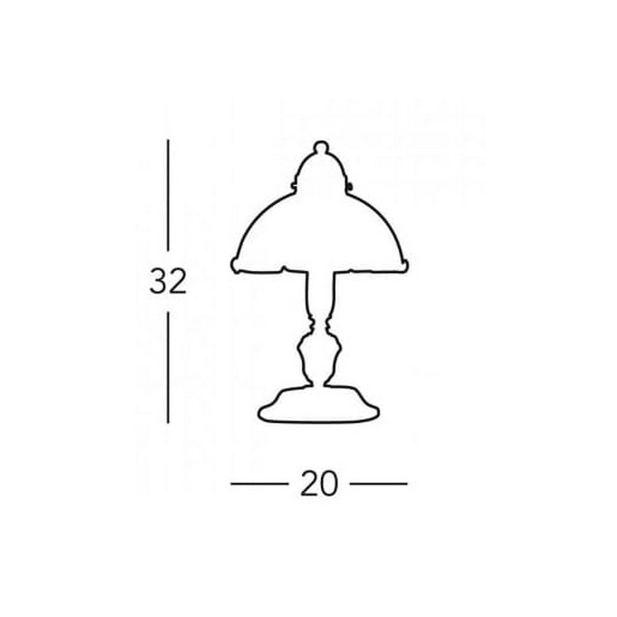 Kolarz 731.73.73 - Stolová lampa NONNA 1xE27/75W/230V