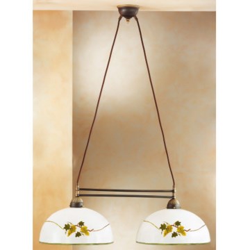 Kolarz 731.82.137 - Luster na lanku NONNA 2xE27/75W/230V víno