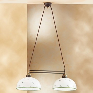 Kolarz 731.82.27 - Luster na lanku NONNA 2xE27/75W/230V zelená
