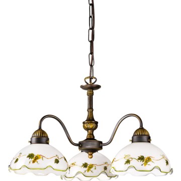 Kolarz 731.83.110 - Luster na reťazi NONNA 3xE27/75W/230V vínový