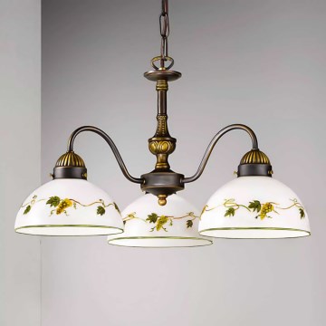Kolarz 731.83.122 - Luster na reťazi NONNA 3xE27/75W/230V víno