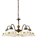 Kolarz 731.85.110 - Závesný luster NONNA na reťazi 5xE27/75W/230V, vínová