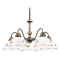 Kolarz 731.85.150 - Luster na reťazi NONNA 5xE27/75W/230V s parožím, ružové zlato