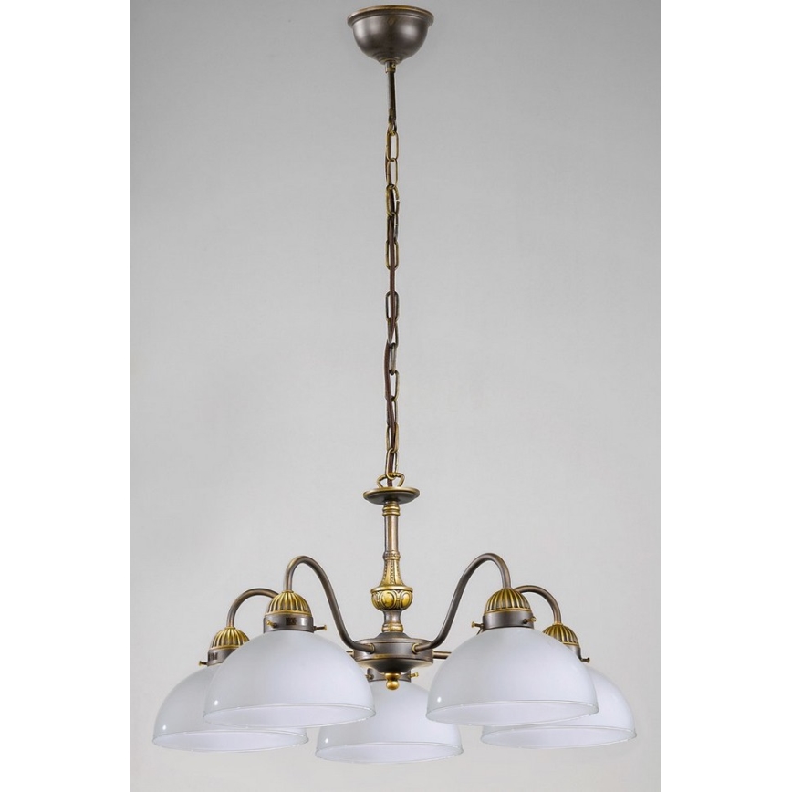 Kolarz 731.85.53 - Luster na reťazi NONNA 5xE27/75W/230V