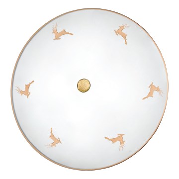 Kolarz 731.U14.4.150 - Nástenné svietidlo NONNA 4xE27/60W/230V, priemer 54 cm, jeleňí ružové zlato