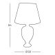 Kolarz 780.71 - Stolná lampa DAUPHIN 1xE27/100W/230V