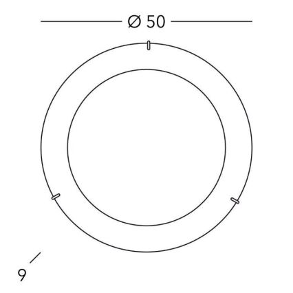 Kolarz A1306.13.4 - Stropné svietidlo MOON 3xE27/60W/230V