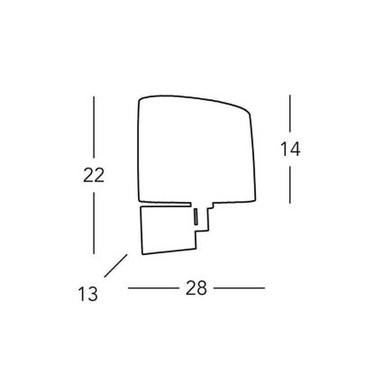 Kolarz A1307.61.6 - Nástenné svietidlo SAND 1xE14/40W/230V