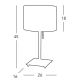 Kolarz A1307.71.6 - Stolná lampa SAND 1x E27/60W/230V