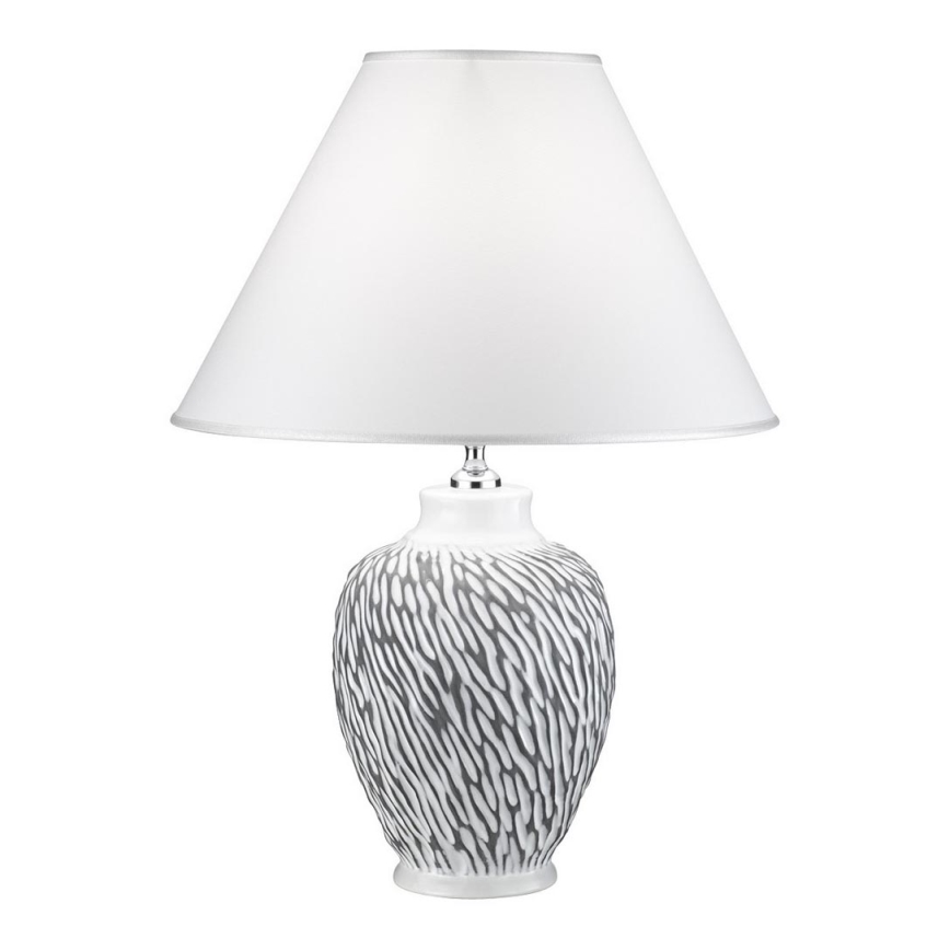 Kolarz A1340.71.Gr - Stolná lampa CHIARA 1xE27/100W/230V biela/šedá pr. 40 cm