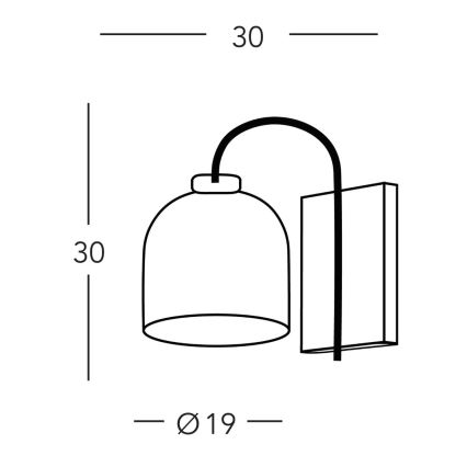 Kolarz A1352.61.Au.100 - Nástenná lampa NONNA 1xE27/60W/230V jelene dub/biela/zlatá