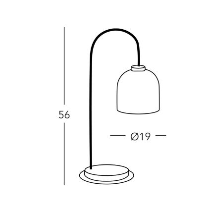 Kolarz A1352.71.Au - Stolná lampa NONNA 1xE27/60W/230V dub/biela/zlatá