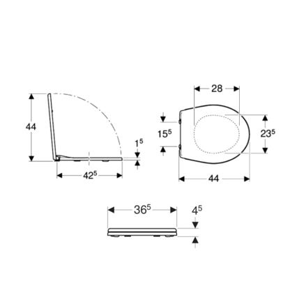 Kolo K90111000 - WC sedátko Rekord duroplast/biele