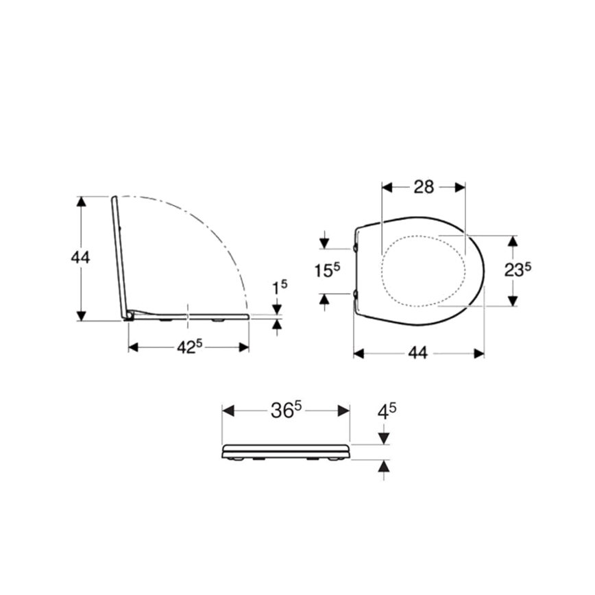 Kolo K90111000 - WC sedátko Rekord duroplast/biele