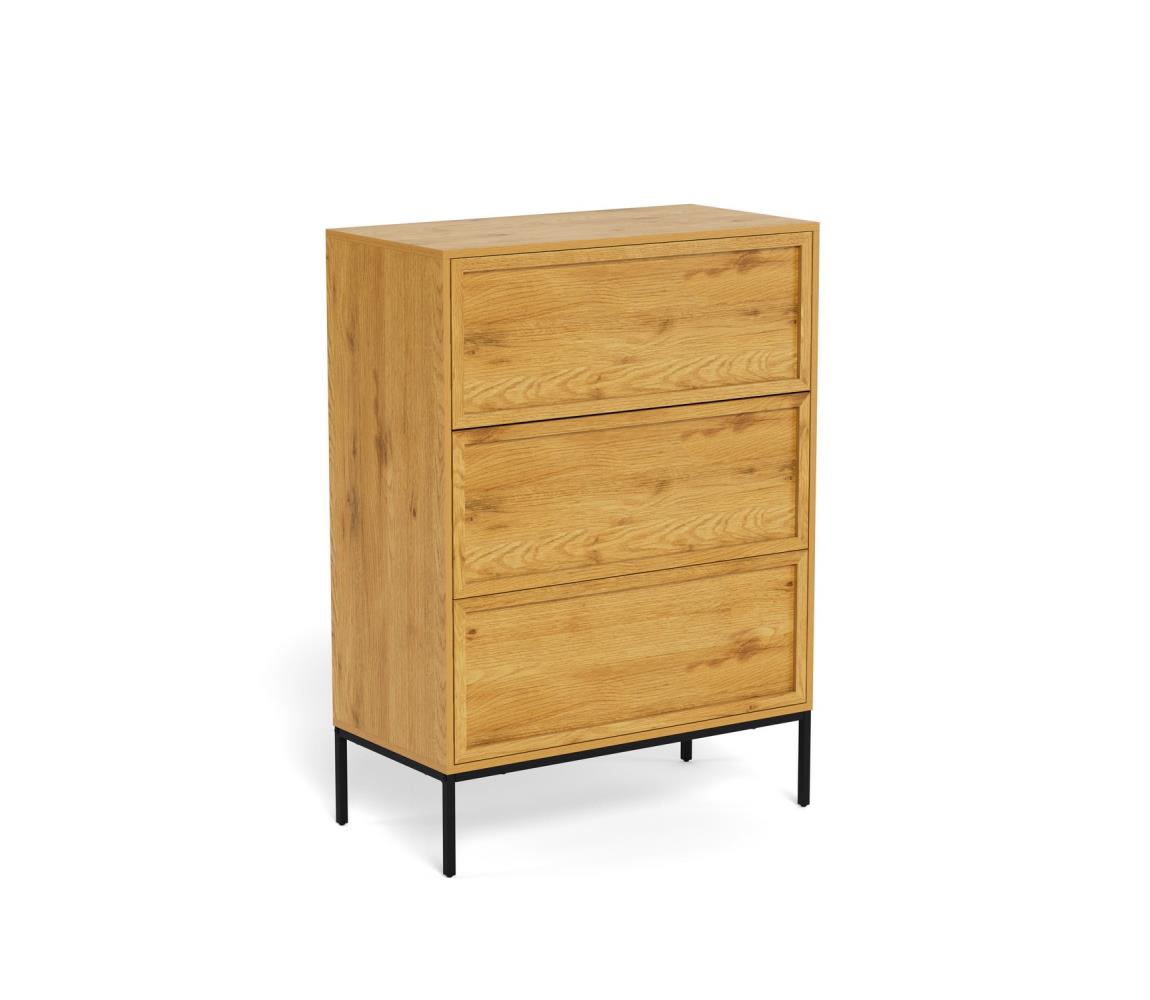Komoda ALIN 80x40 cm svetlohnedá 0000114132