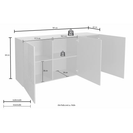 Komoda ARIA, dub Sonoma