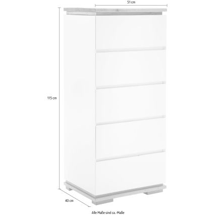 Komoda ARVI čierna/dub