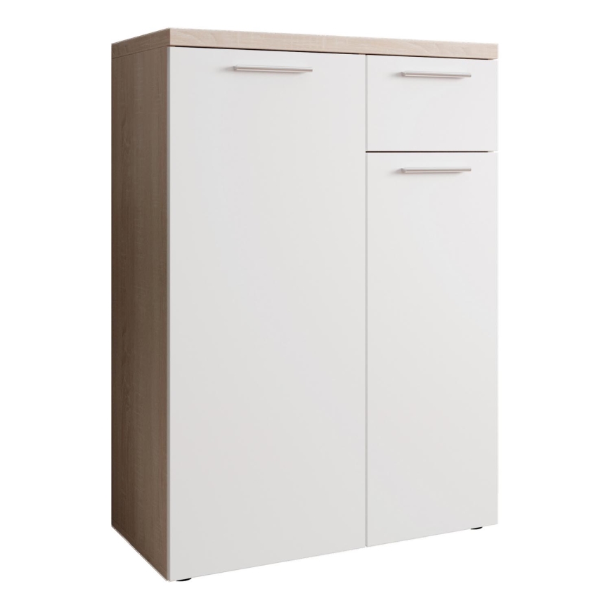 Komoda BRUNO dub sonoma/biela