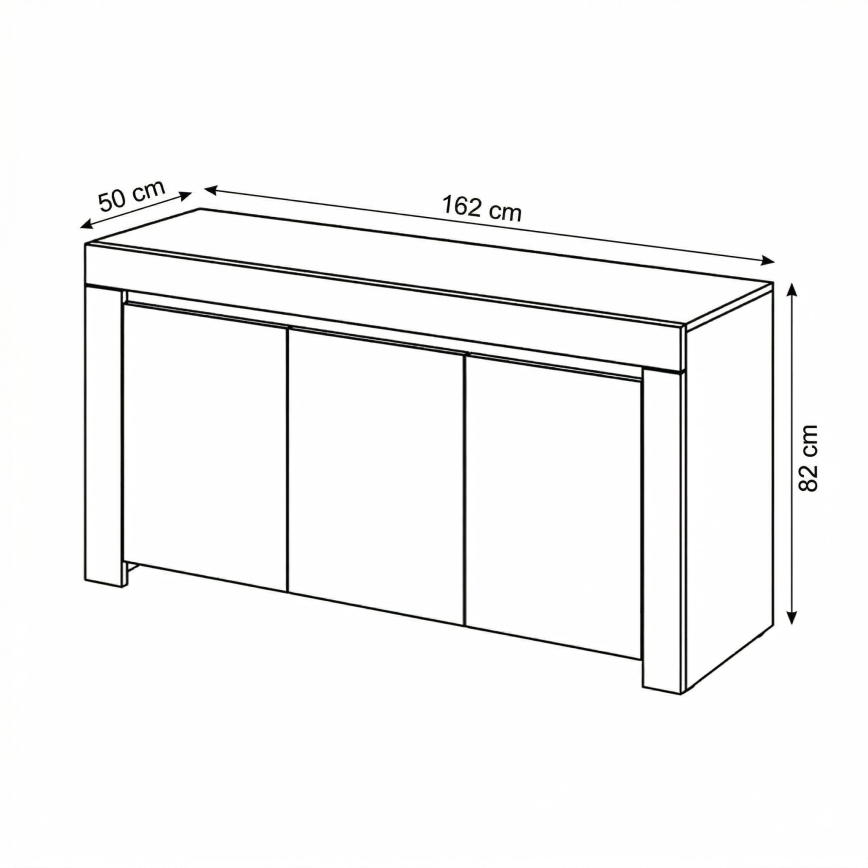 Komoda FINERA biela